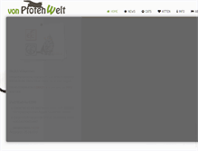 Tablet Screenshot of pfotenwelt.ch